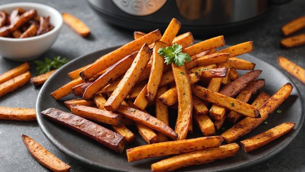 Recette facile de frites de patates douces au air fryer